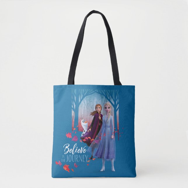 Frozen 2: Elsa, Anna, & Olaf | Believe Tote Bag (Front)