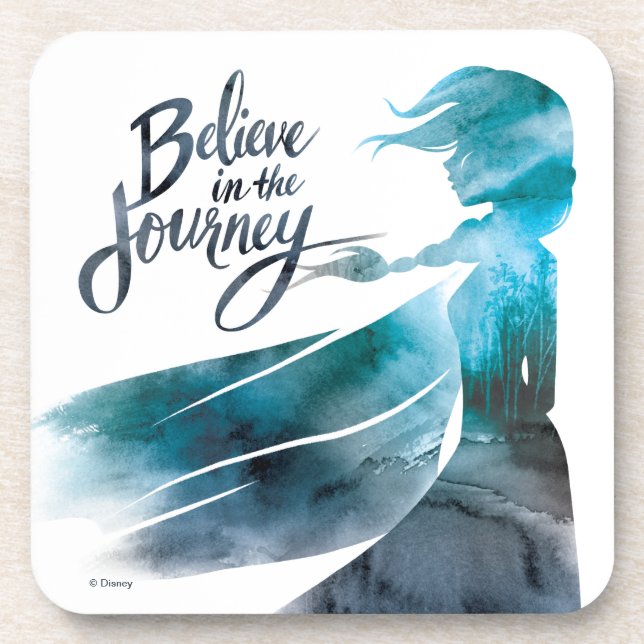 Frozen 2: Elsa | Believe in the Journey Beverage Coaster (Front)