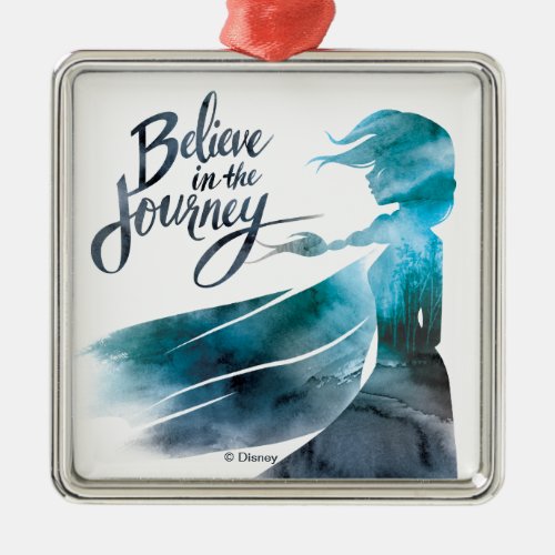 Frozen 2 Elsa  Believe in the Journey Metal Ornament