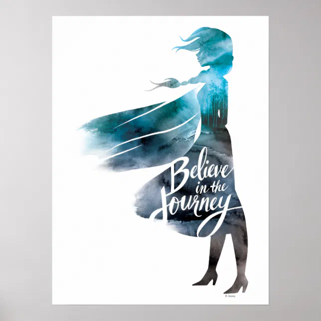 Frozen 2: Elsa | Believe In The Journey Poster | Zazzle