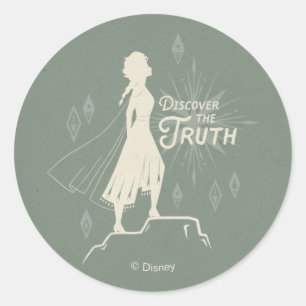 Frozen 2: Elsa   Discover The Truth Classic Round Sticker