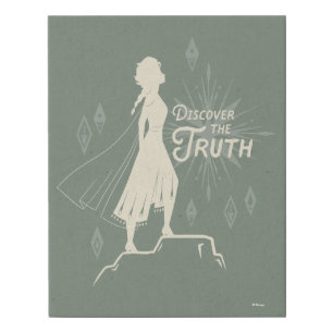 Frozen 2: Elsa Discover The Truth Faux Canvas Print