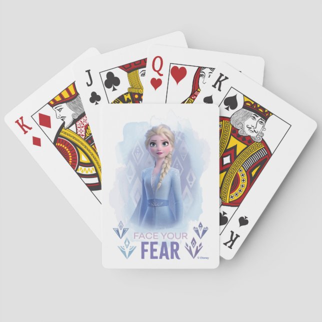 Frozen 2: Elsa | Face Your Fear Playing Cards (Back)