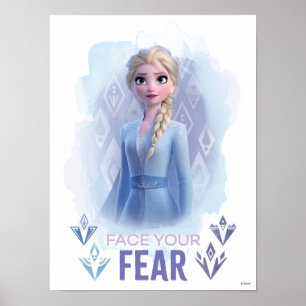 Frozen 2: Elsa Face Your Fear Poster