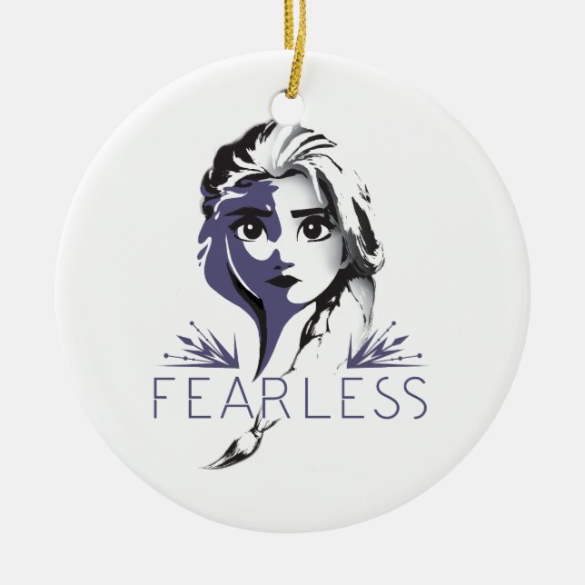 Frozen 2: Elsa | Fearless Ceramic Ornament (Front)