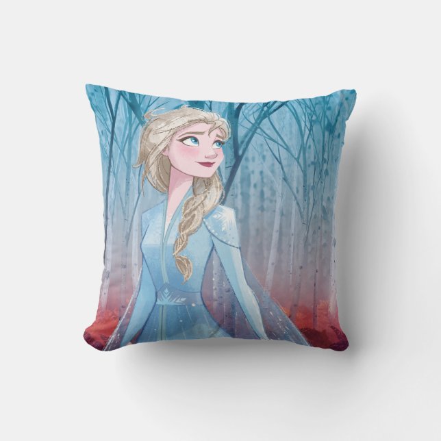 Frozen 2 | Elsa - Fearless Throw Pillow (Front)