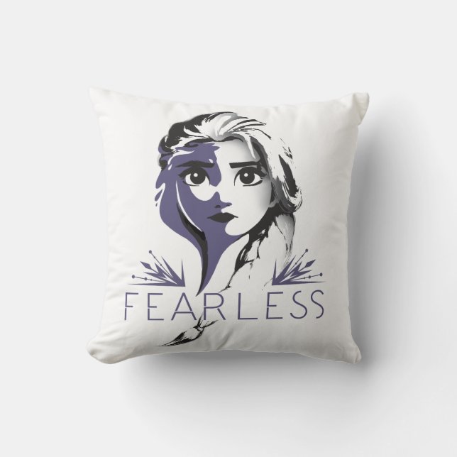 Frozen 2: Elsa | Fearless Throw Pillow (Front)