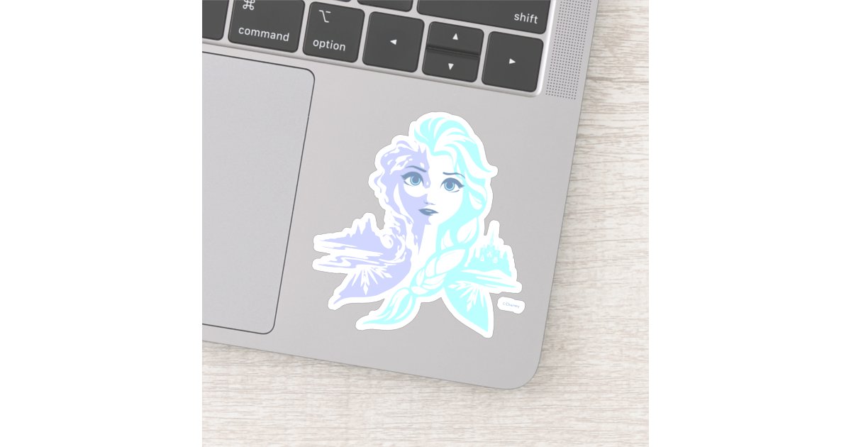 Frozen 2, Elsa - Frozen Reign Sticker, Zazzle