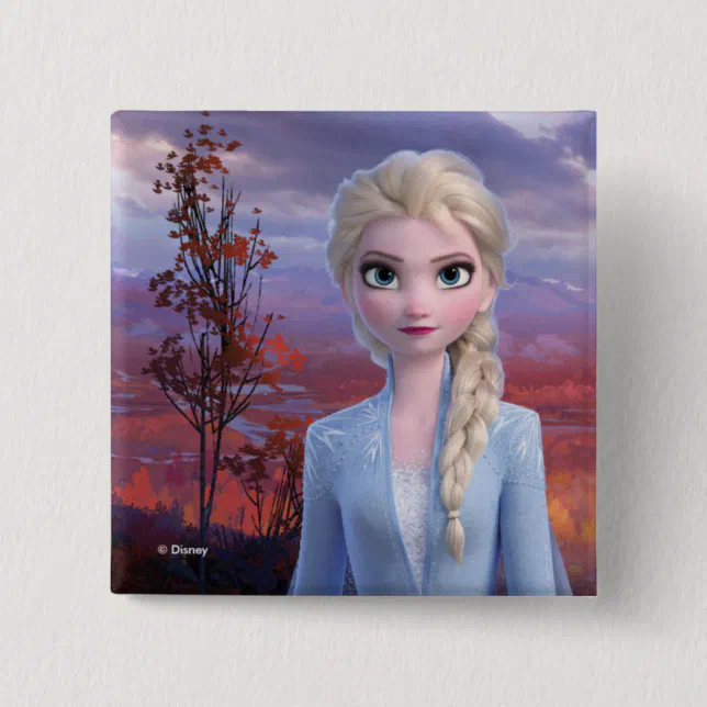 Frozen 2 | Elsa - Lead with Courage Button | Zazzle