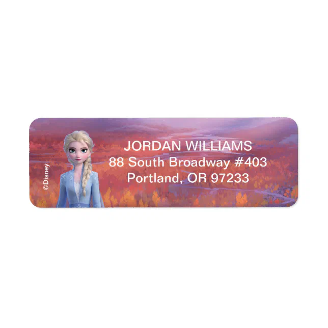 Frozen 2 | Elsa - Lead with Courage Label | Zazzle