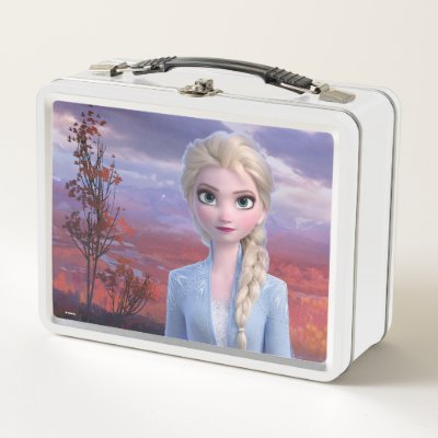 Kids Disney Frozen 2 Dual Compartment Reusable Lunch Bag for Girls