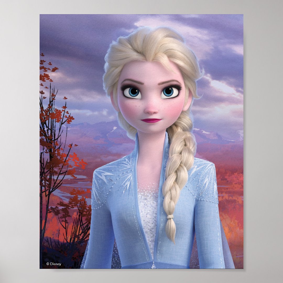 Frozen 2 | Elsa - Lead with Courage Poster | Zazzle