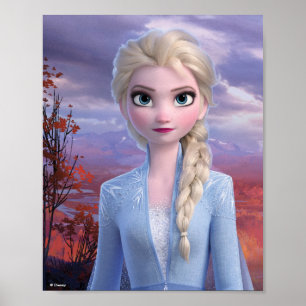 Frozen 2 Elsa - Lead with Courage Poster