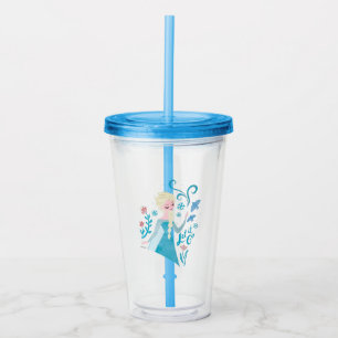 Frozen 2 Elsa "Let It Go" Watercolor Acrylic Tumbler