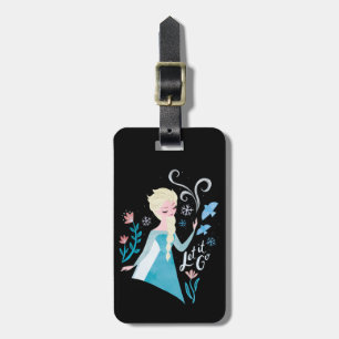 Frozen 2 Elsa "Let It Go" Watercolor Luggage Tag