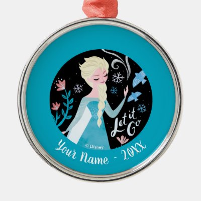 Frozen 2 | Elsa "Let It Go" Watercolor Metal Ornament