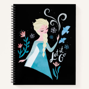 Frozen 2 Elsa "Let It Go" Watercolor Notebook