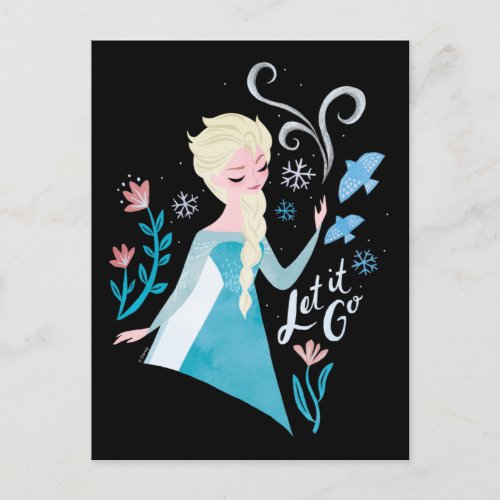 Frozen 2  Elsa Let It Go Watercolor Postcard