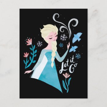 Frozen 2 | Elsa "let It Go" Watercolor Postcard by frozen at Zazzle