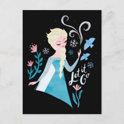 Frozen 2 | Elsa &quot;Let It Go&quot; Watercolor Postcard