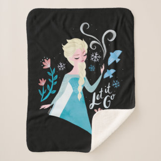 Frozen 2 | Elsa "Let It Go" Watercolor Sherpa Blanket