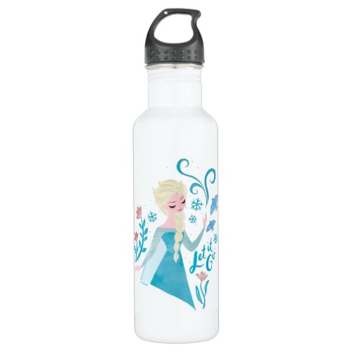 Frozen 2  Elsa Let It Go Watercolor Stainless Steel Water Bottle