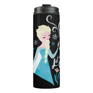Frozen 2 Elsa "Let It Go" Watercolor Thermal Tumbler