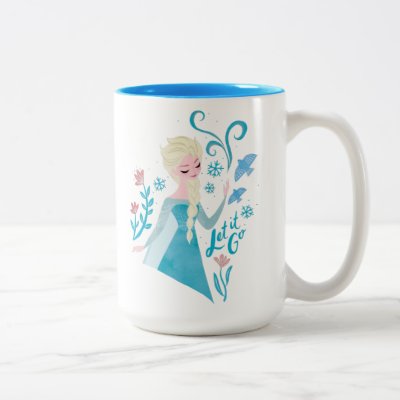 Frozen 2 | Elsa "Let It Go" Watercolor Two-Tone Coffee Mug