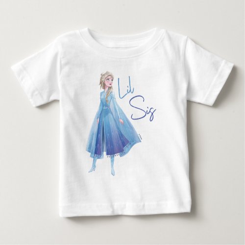 Frozen 2  Elsa _ Lil Sis Baby T_Shirt