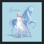 Frozen 2 | Elsa & the Frosted Nokk Poster<br><div class="desc">Frozen 2 | This beautiful graphic features Elsa and the Frosted Nokk.</div>