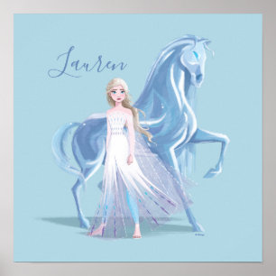 Frozen 2 Elsa & the Frosted Nokk Poster