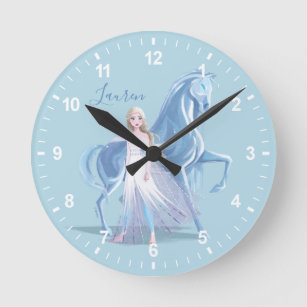 Frozen 2   Elsa & the Frosted Nokk Round Clock