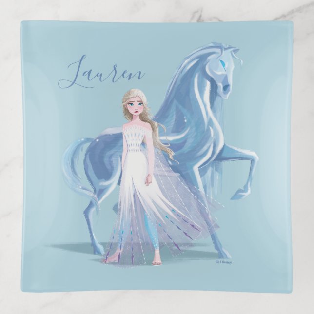 Frozen 2 | Elsa & the Frosted Nokk Trinket Tray (Front)
