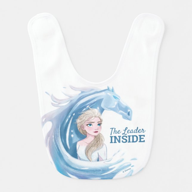 Frozen 2: Elsa & The Nokk Portrait Baby Bib (Front)