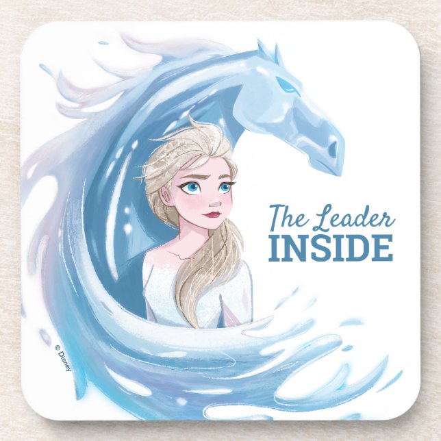 Frozen 2: Elsa & The Nokk Portrait Beverage Coaster (Front)