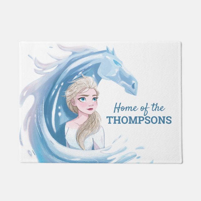 Frozen 2: Elsa & The Nokk Portrait Doormat (Front)
