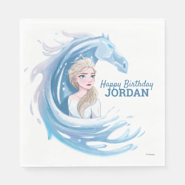 Frozen 2: Elsa & The Nokk Portrait Napkins (Front)