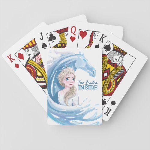 Frozen 2 Elsa  The Nokk Portrait Poker Cards