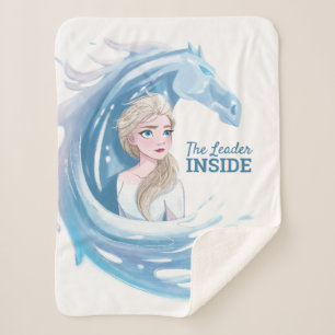 Frozen 2: Elsa & The Nokk Portrait Sherpa Blanket