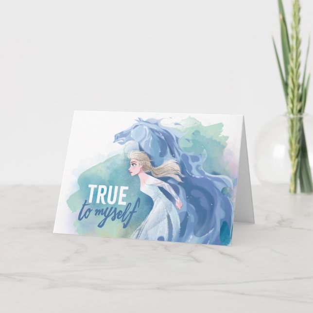 Frozen 2: Elsa & The Nokk | True To Myself Card (Front)