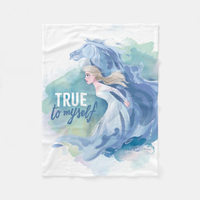 Frozen 2: Elsa & The Nokk | True To Myself Fleece Blanket (Front)