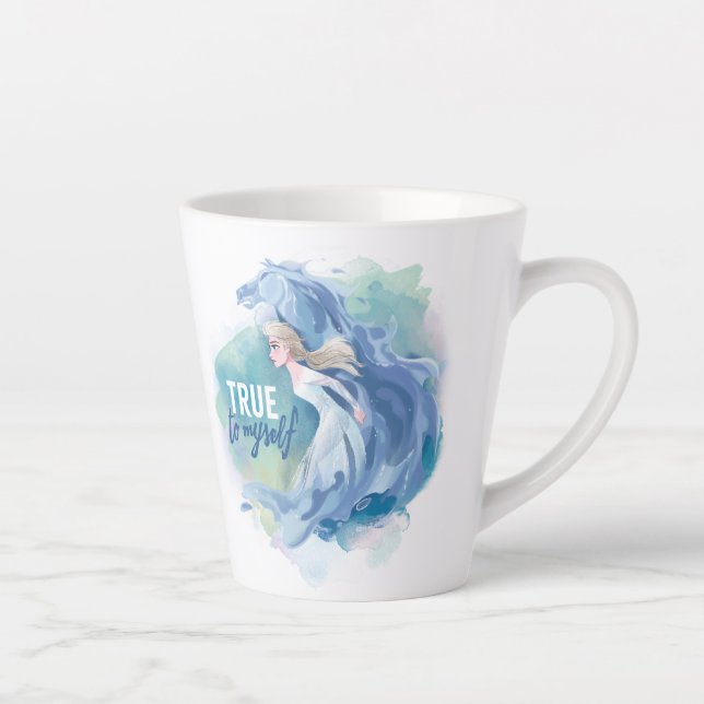 Frozen 2: Elsa & The Nokk | True To Myself Latte Mug (Right)