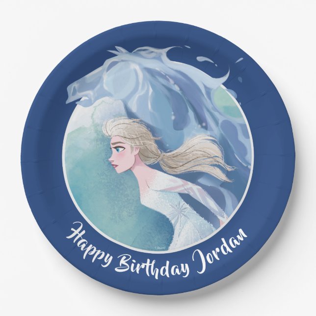 Frozen 2: Elsa & The Nokk | True To Myself Paper Plates (Front)