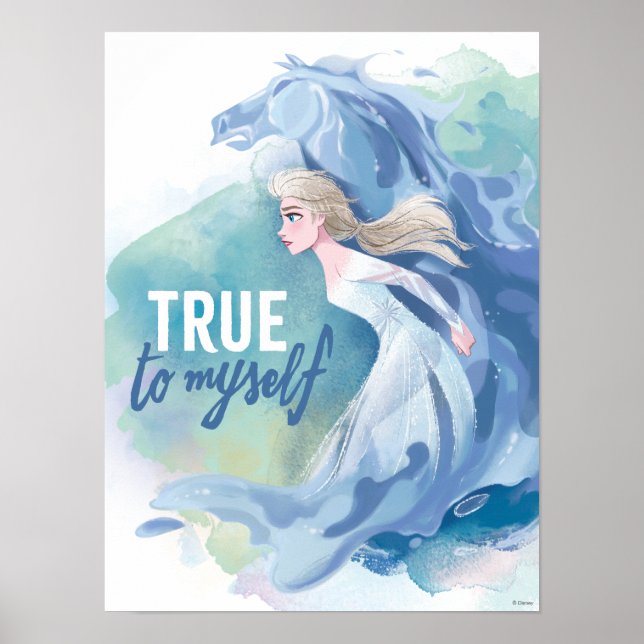 Frozen 2: Elsa & The Nokk | True To Myself Poster (Front)