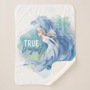 Frozen 2: Elsa & The Nokk   True To Myself Sherpa Blanket