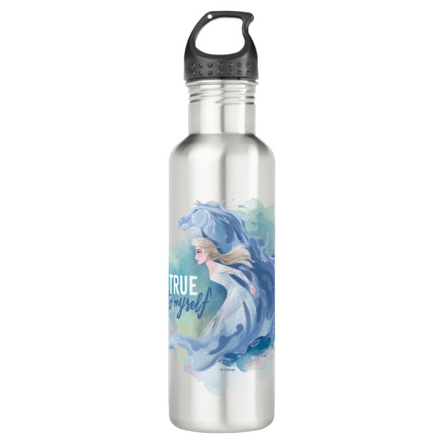 Frozen 2: Elsa & The Nokk | True To Myself Stainless Steel Water Bottle (Front)