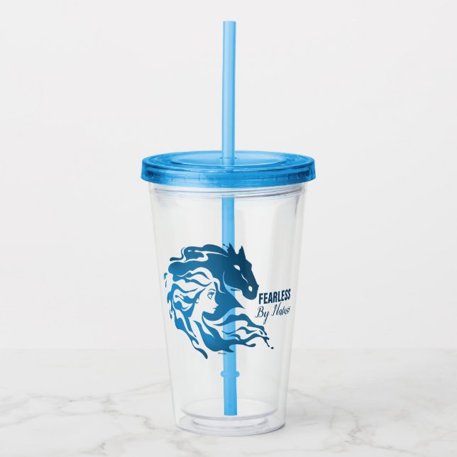 Frozen 2: Elsa & The Nokk Watercolor Silhouette Acrylic Tumbler (Front)