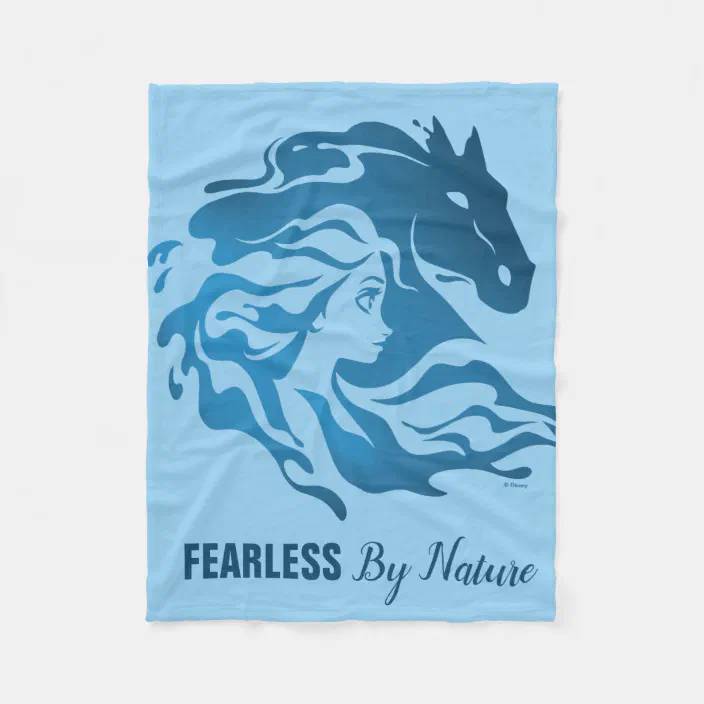 Frozen 2: Elsa & The Nokk Watercolor Silhouette Fleece Blanket | Zazzle.com