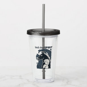 Frozen 2: Elsa & The Nokk Woodcut Graphic Acrylic Tumbler
