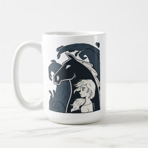 Frozen 2: Elsa & The Nokk Woodcut Graphic Coffee Mug